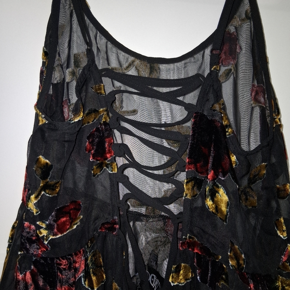Dolls Kill Black Floral Mini Dress - Picture 7 of 12